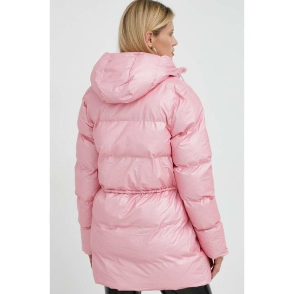 Rains Pink Puffer Jacket - Picture 3 of 12